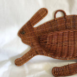 Straw Rabbit Hanging Wall Pocket