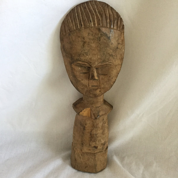 African (Ghana) Vintage Wooden Fertility Doll