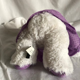 Las Vegas White Teddy Bear with Purple Dress Outfit