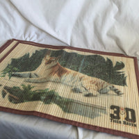 3D Tiger Haven Anniversary Bamboo Placemats Set Of 3