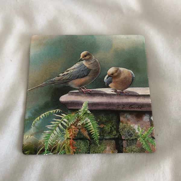 Bird Painting Cardboard Coaster