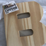 Unfinished Wood Letter 'B'