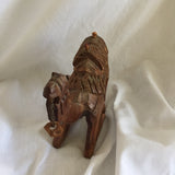 Vintage Wood Camel Carving Made In Jordan