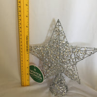 Winter Wonder Lane Metallic Star Tree Topper