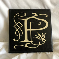 Stylish Letter ‘P’ Tile Wall Art Home Decor