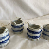 Mini Ceramic Cups Wells Holders - Set Of 4