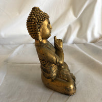 Hindu Gold Colored Sitting Sculpture