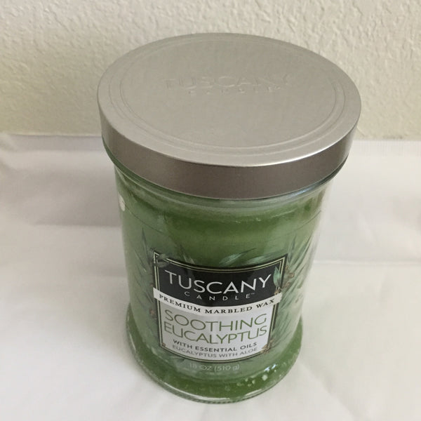 Tuscany- Soothing Eucalyptus 2 Wick Candle 18 OZ