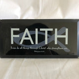 ‘FAITH I can do all things through Christ who strengthens me’ Quote Frame Art