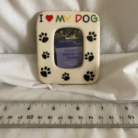 ‘I Love My Dog’ Ceramic Magnetic Frame