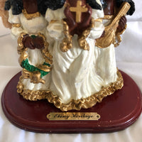 Ebony Heritage Three Angels Figurine