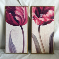 Pair of Flower Paintings by Lisa Audit