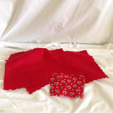 Fabric Cuts - Polka Dot Print & Candy Cane Print