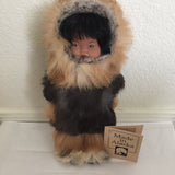 Memeluck  Fur Doll Co Eskimo Doll Named Gabik - Alaskan Doll Fur Clothing