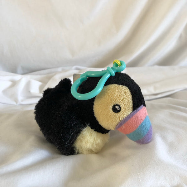 Glitzy Toucan Plush Clip-On