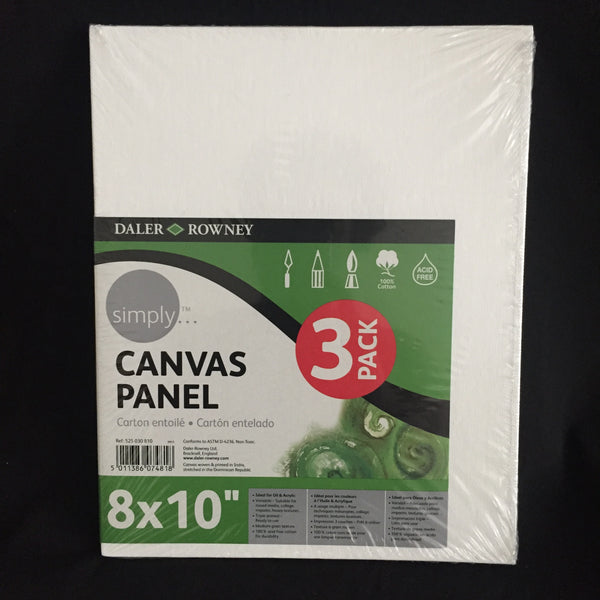 Daler Rowney Canvas Panel 3Pack