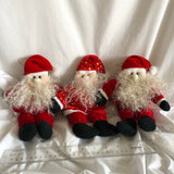 Christmas Santa Claus Plushes - Set Of 3