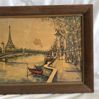 Vintage G. Ducollet Eiffel Tower Painting