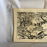 ‘Shoreside Farm’ Placemat by Lionel Barrymore