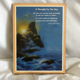 A Thought For The Day by Patricia Hacker-Harber Quote Wall Art Decor