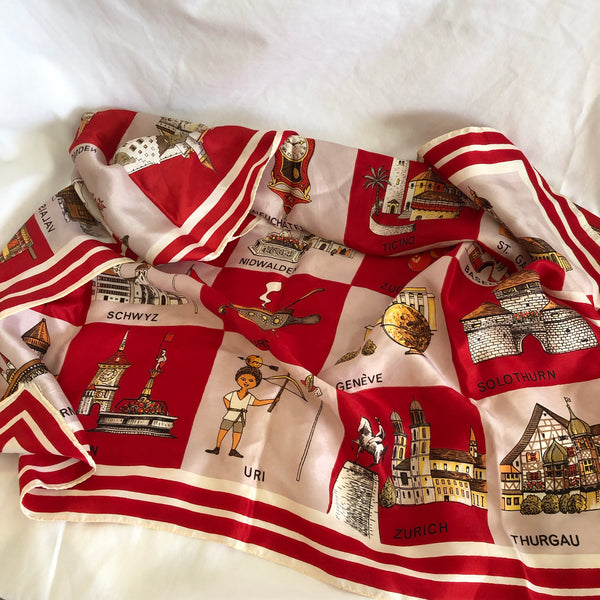 Switzerland Souvenir Scarf