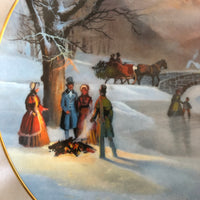 Holiday Skaters by Lloyd Garrison  Decorative Plate