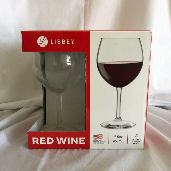 Red Wine Glasses by Libbey - Pack of 4