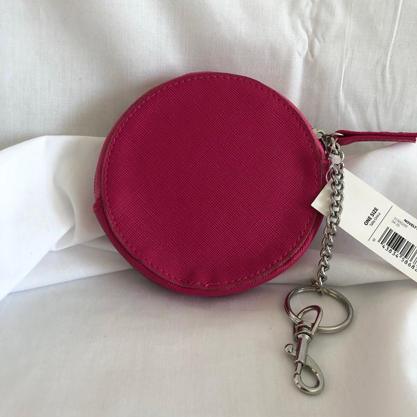 Pink Round Coin Pouch