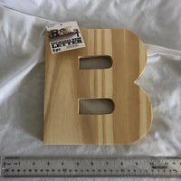 Unfinished Wood Letter 'B'