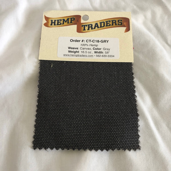 Hemp Trader Gray Hemp Fabric