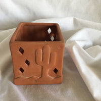 Terracotta Desert Scenery Candle Holder