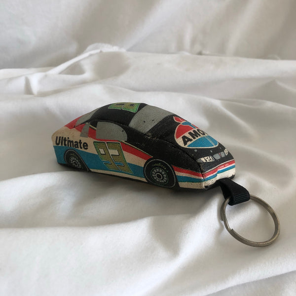 Nascar Amoco Ultimate 93 Car Plush Keychain