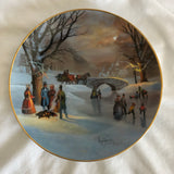 Holiday Skaters by Lloyd Garrison  Decorative Plate