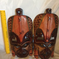 Wooden Kenya Mask- Set Of 2