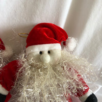 Christmas Santa Claus Plushes - Set Of 3