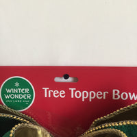 Winter Wonder Lane Tree Topper Bow