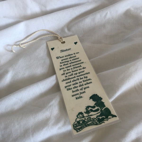 'Sister' Quote Bookmark