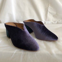 Teal & Purple Velvet Heels - Urban Outfitters - Women’s Size 8