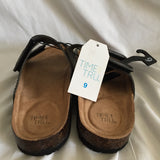 Time And Tru Adult Footbed Slide Sandals-Size 9