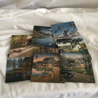 Cabin Cardboard Coasters - Set Of 8