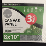 Daler Rowney Canvas Panel 3Pack