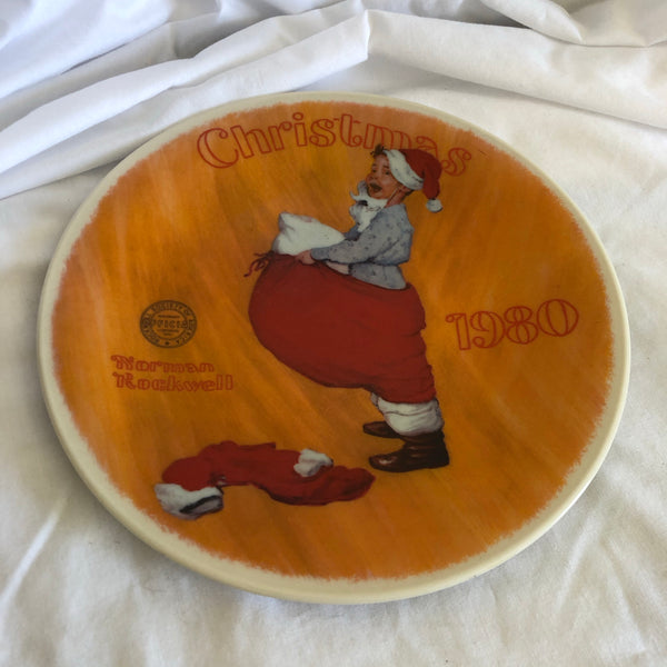 ‘Christmas 1980 Plate’ By Norman Rockwell