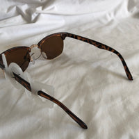 Time And Tru Brown and Gold Tone Sunglasses