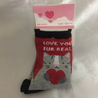 Gertex Valentines Kids Socks- Size 7-9