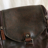 Brown Leather Backpack