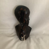 African Wood Carved Man Sculpture