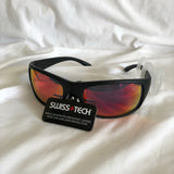 Swiss + Tech Black Sunglasses Purple Lense