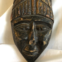 Vintage Handcarved Man Face Sculpture