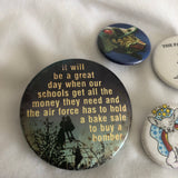 Button Pins - Set Of 6