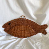 Straw Fish Hanging Wall Pocket